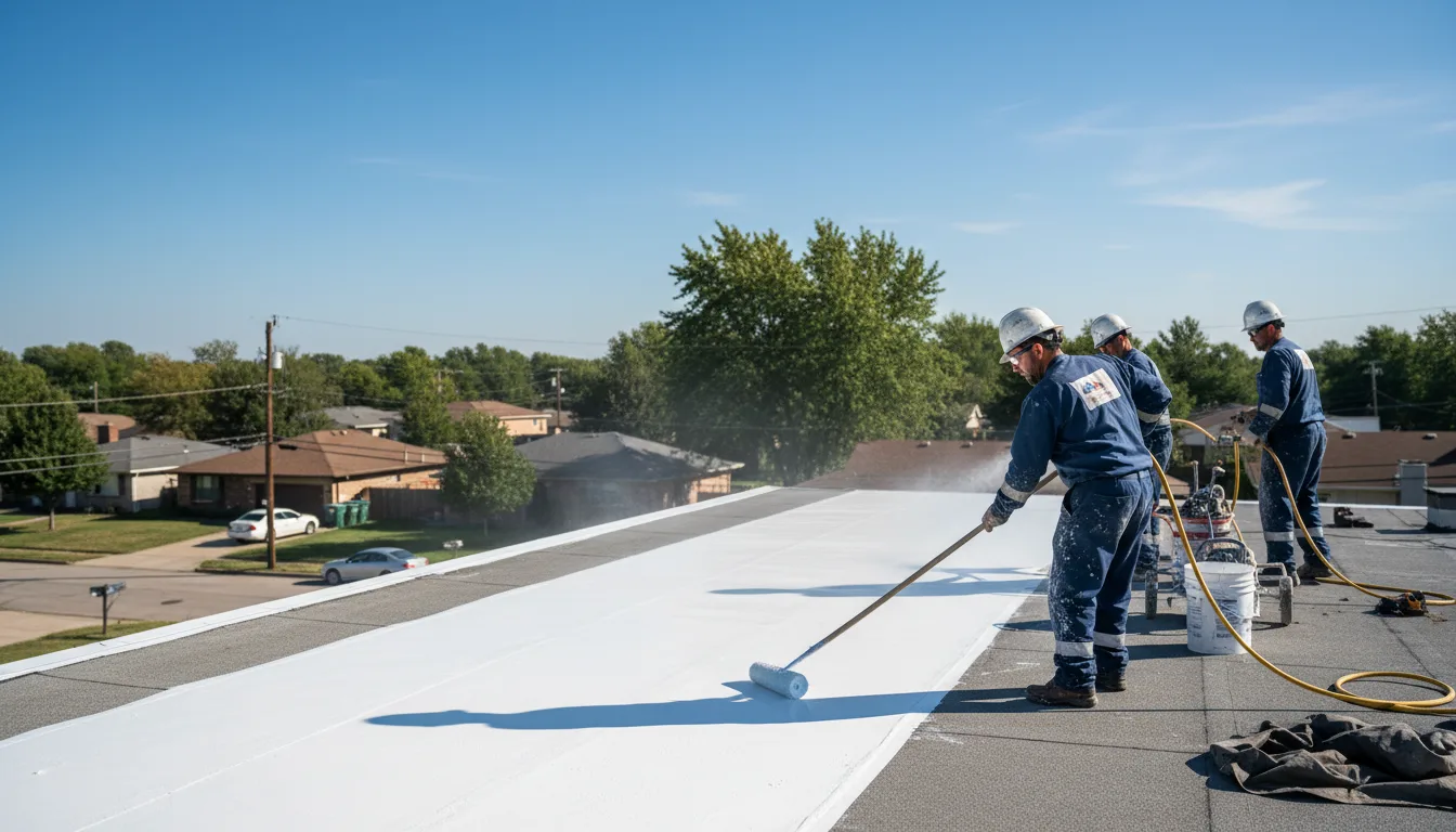 Commercial roof coating in Folsom, LA near me